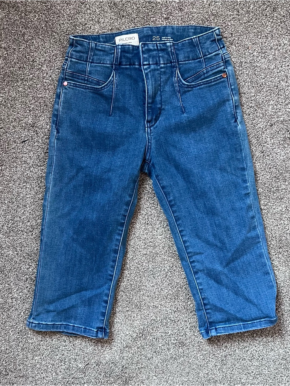 Anthropologie like new classic indigo cropped jeans